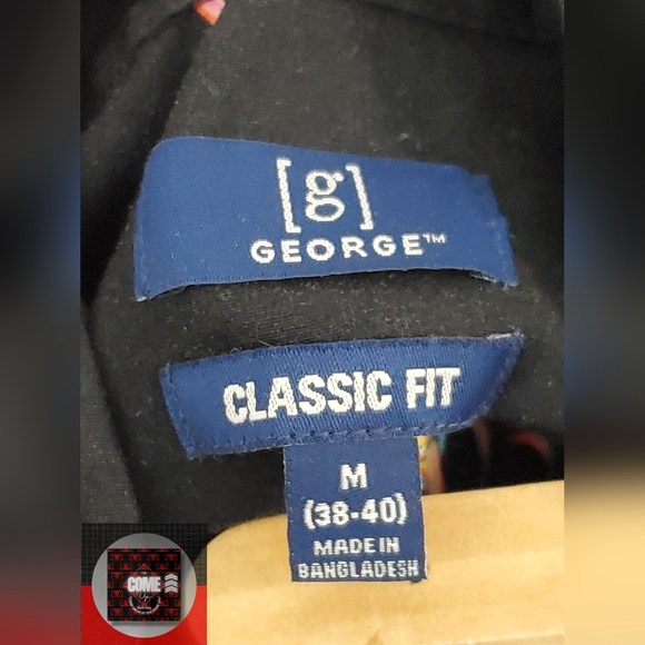 GEORGE Classic Fit Casual Button Down/ Tropical Parrot All Over Print - Picture 7 of 7